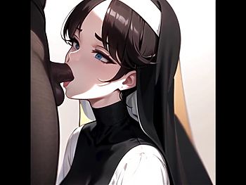Sexy Nun Hot Blowjob Ai Porn