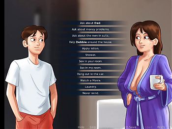 All Sex Scenes With Debbie Threesome Animated hentai Game in Video