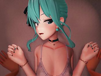 Hoshimachi Suisei Hentai Hololive Sex MMD 3D - MDDPasta - Clear Blue Color Edit Smixix