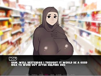 Hijab Milf Next Door - how far will she go